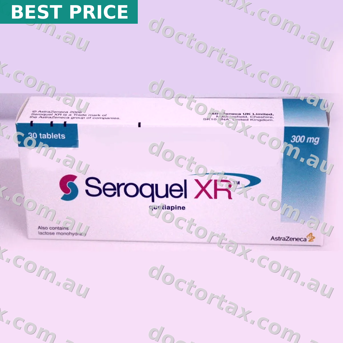 Generic Seroquel (Quetiapine) 300mg Australia — Anxiety & Sleep From $1.14